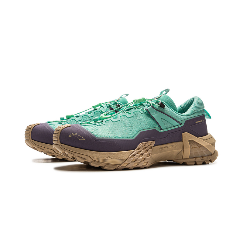 Li Ning Outdoor CF Tracing, Xingchuan Pro Cushioning Slip Resistant Abrasion Resistant Low top Hiking Shoes Unisex