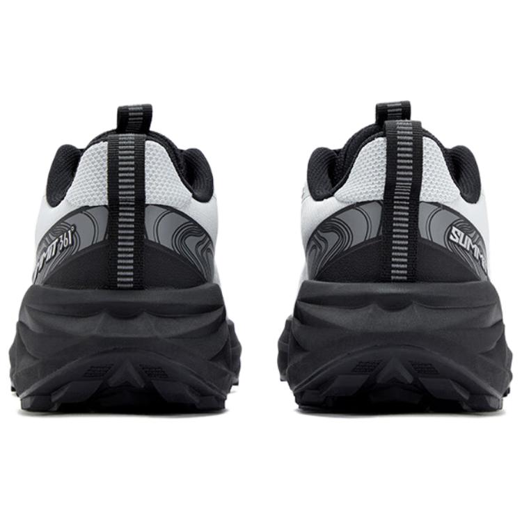 361° Yushan 3.0 Cushioning Abrasion Resistant Rebound Low top Mountaineering Shoes Men’s Photon Gray Obsidian Black