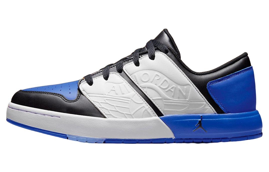 Мужские кроссовки Jordan Nu Retro 1 Low "Sport Royal" (бело-черно-синие)