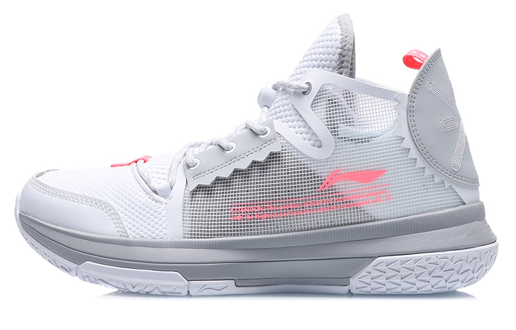 Li Ning Wowls Textile, Synthetic Leather, TPU Cushioning Slip Resistant Abrasion Resistant Breathable Rebound Mid top