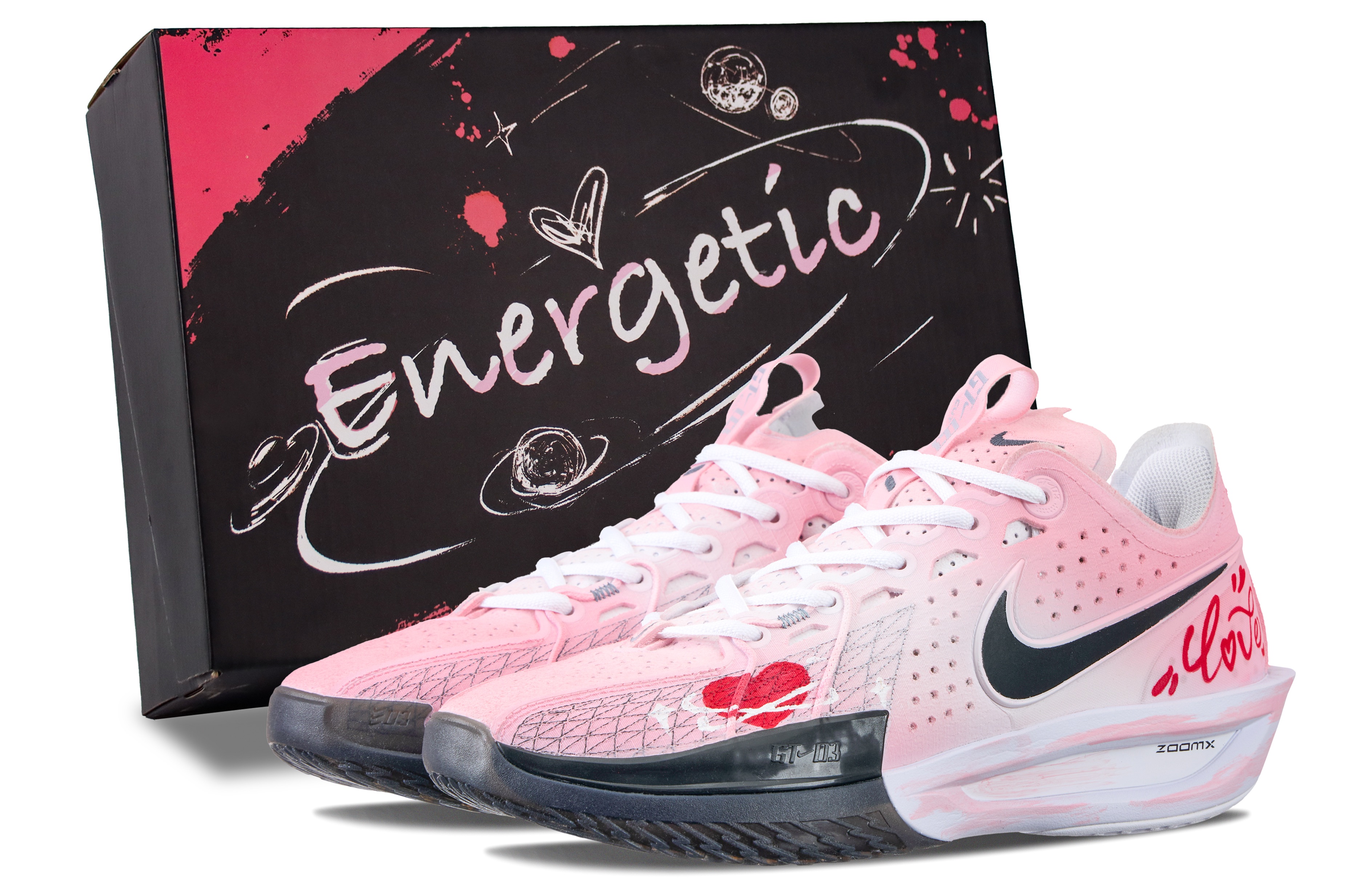 Nike G.T. Cut 3 Heartbeat Rhythm Cushioning Slip Resistant Abrasion Resistant Support Low top Basketball Shoes Unisex