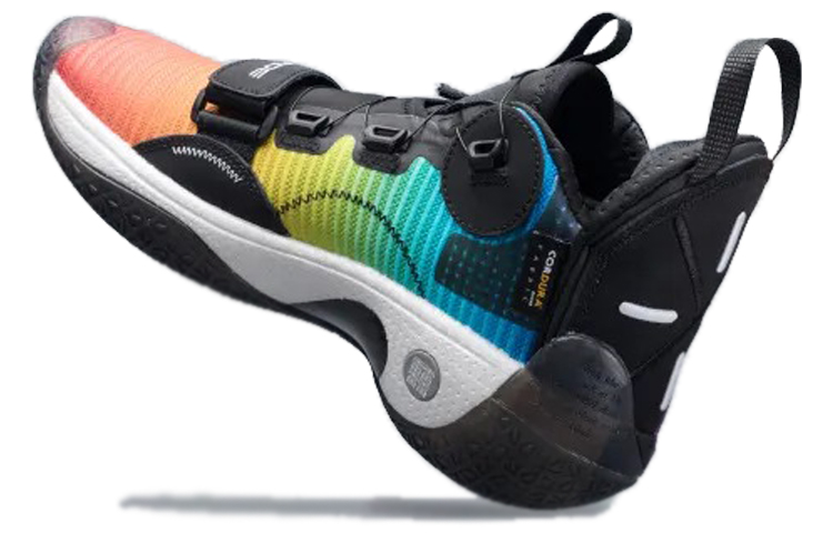 Li Ning WOW 8 Way Of Wade 8 Slip Resistant Coverage Support Rebound Mid top Basketball Shoes Men’s Rainbow