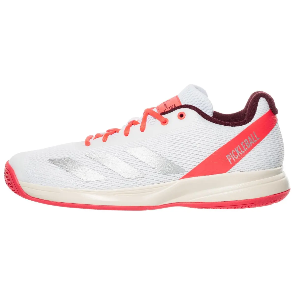 Pickleball Adidas 'White Silver Metallic Red'