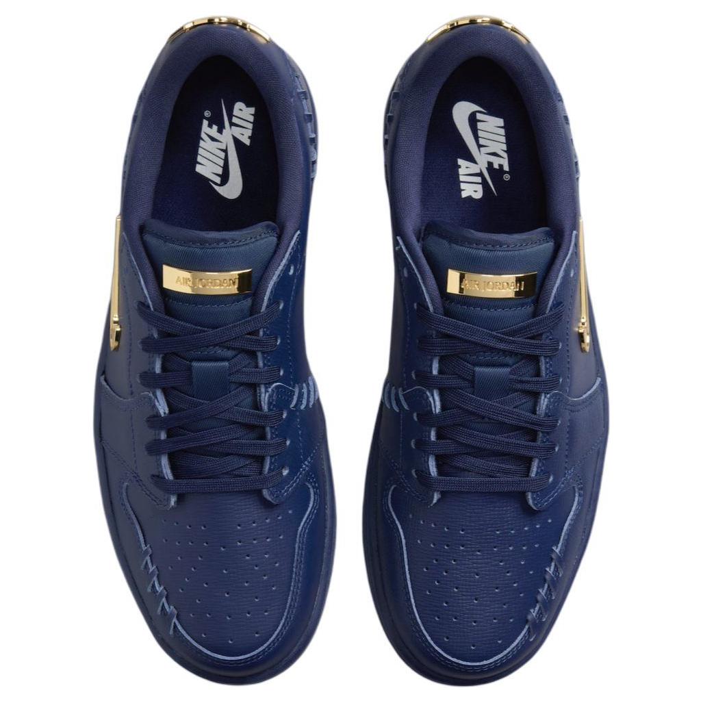 Jordan 1 Low Method Of Make Midnight Navy Metallic Gold Women’s