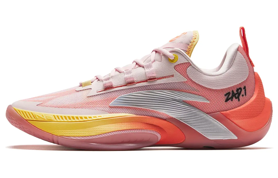 Anta Zap 1 Honey Peach TPU Low top Basketball Shoes Men's Pink