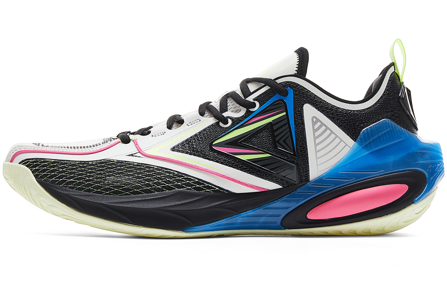 PEAK Low top Basketball Shoes Men’s White Black Rose Red