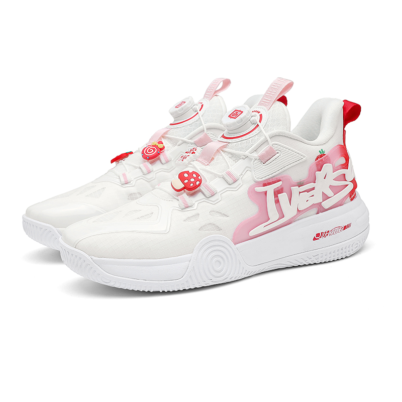IVERSON Ice Cream Cushioning Slip Resistant Abrasion Resistant Breathable Low top Basketball Shoes Unisex