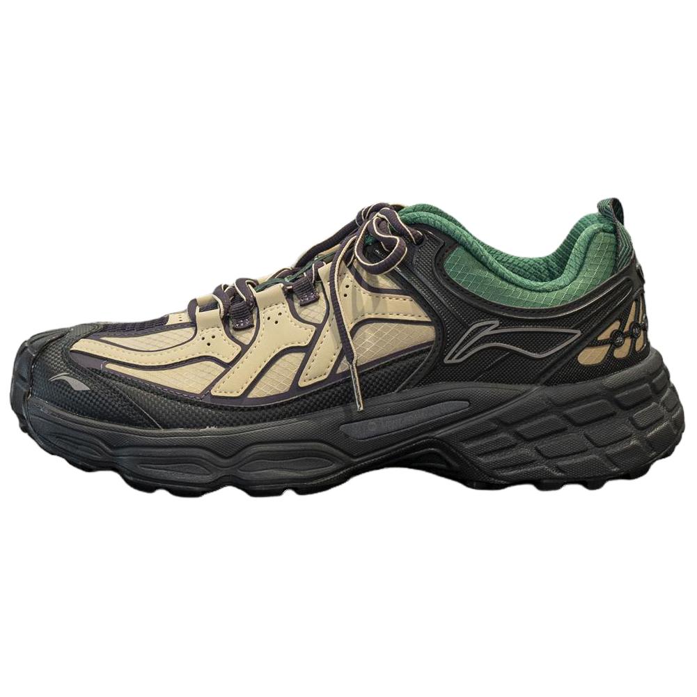 Li Ning Outdoor CF Tracing, Forest Shadow Cushioning Abrasion Resistant Slip Resistant Low top Hiking Shoes Unisex