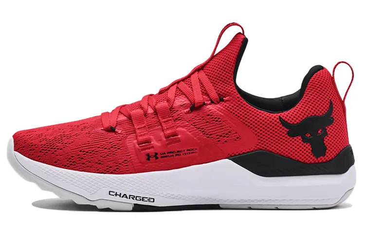 Under Armour Project Rock BSR 3 JOHNSON Comfortable Low top Training Shoes Unisex Red White