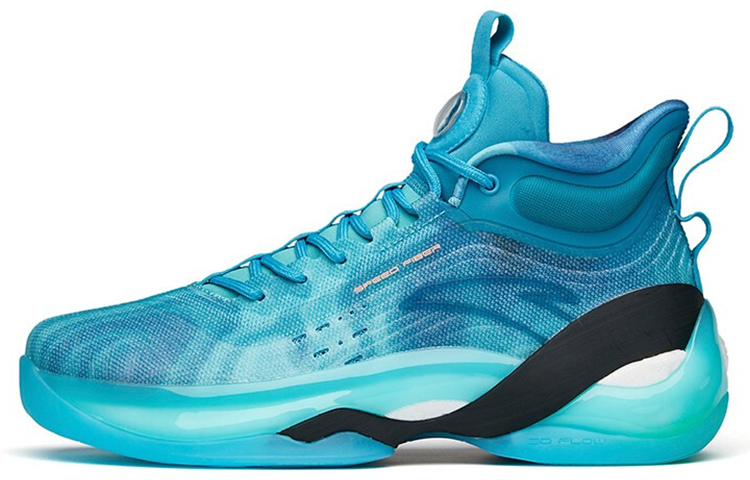 Anta KT7 Water Rhythm Nitrogen Technology Textile Synthetic Leather TPU Shock Absorbing Anti-Slip Wear-Resistant Wrapping Support High Top Nitrogen Technology/Smart SAM Practical Basketball Shoes Men's Blue Black
