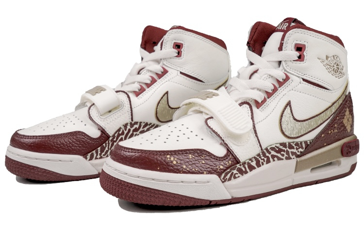 Jordan Legacy 312 Vintage Basketball Shoes Women’s High Top Gold