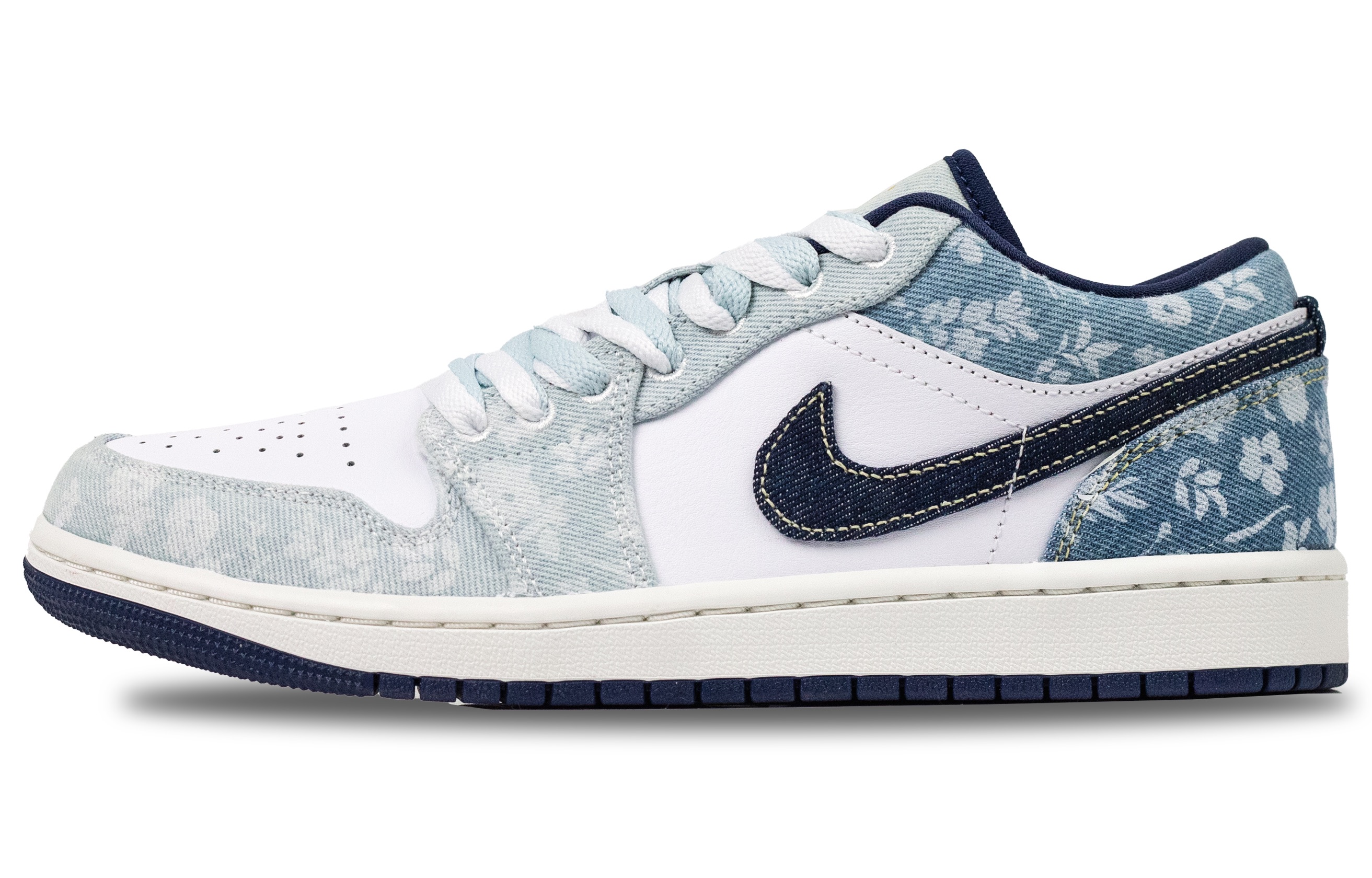 Jordan Air Jordan 1 Monogram Denim Slip Resistant Abrasion Resistant Slip Resistant Abrasion Resistant Low top