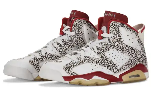 Jordan Air Jordan 6 'Donda West' Cushioning Abrasion Resistant Slip Resistant High top Vintage Basketball Shoes