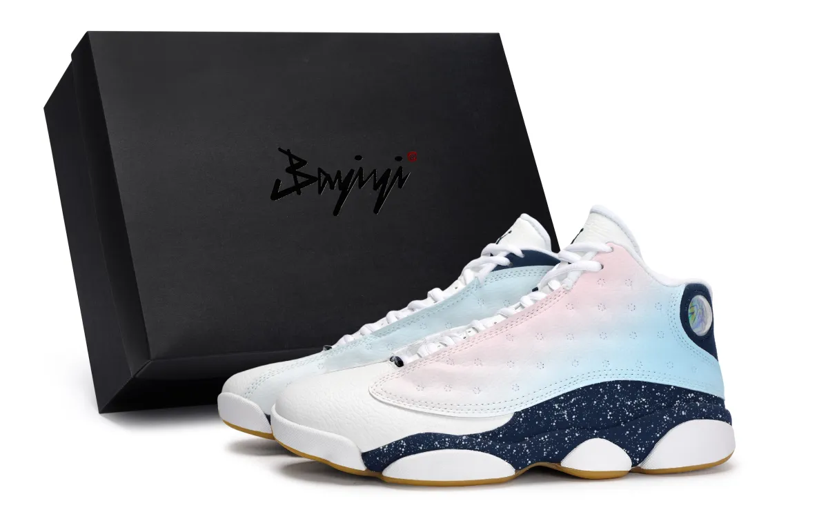 Jordan Air Jordan 13 811 Manufacturing, Dreamy Rain Season, Special Shoe Box Slip Resistant Abrasion Resistant Mid top