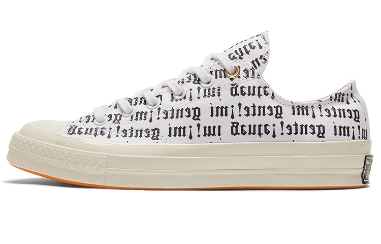 Кеды Converse Chuck Taylor All Star 1970s (белый с черным и оранжевым) — Белый / чёрный / оранжевый — фото 1
