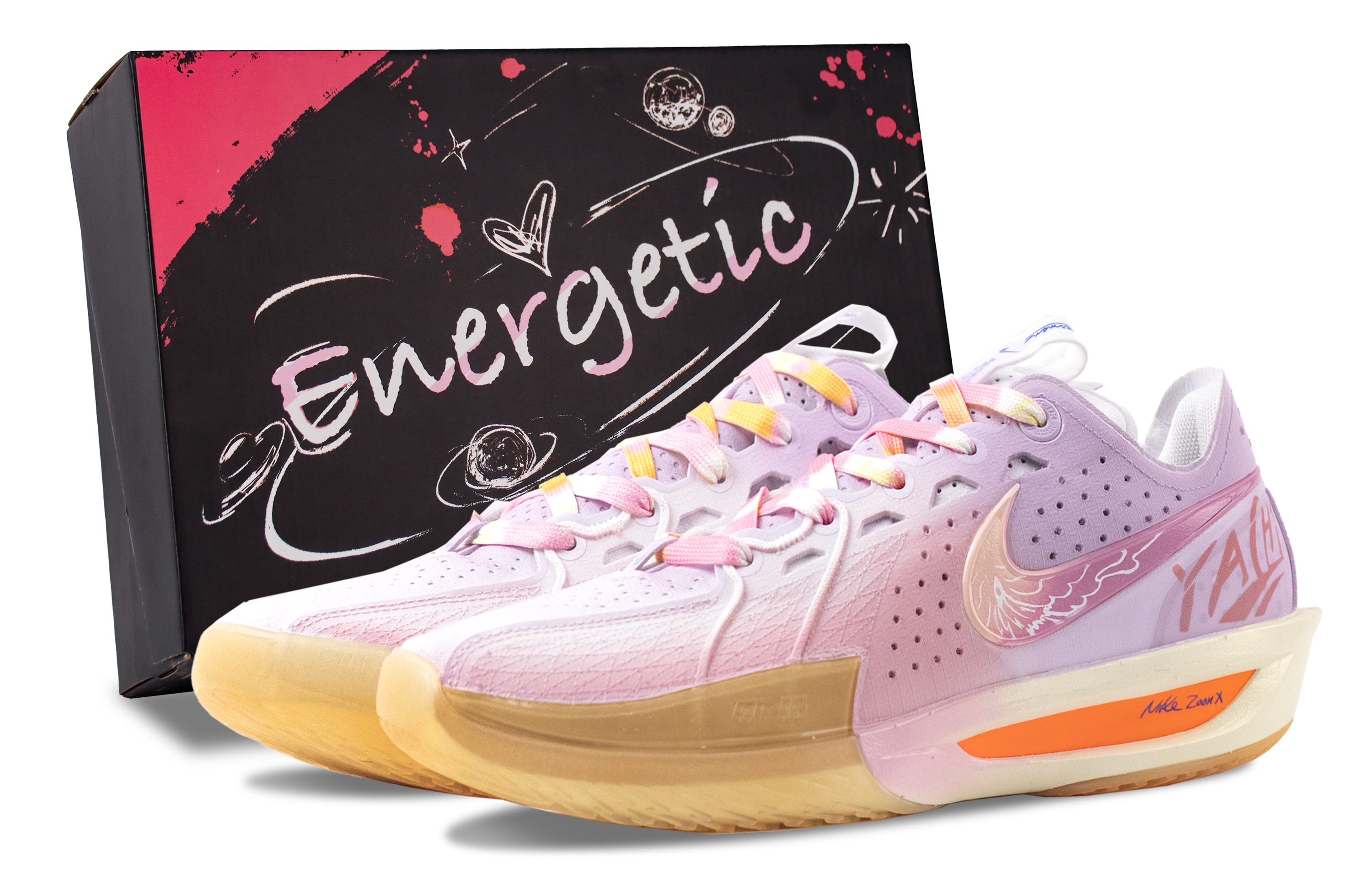 Nike G.T. Cut 3 Abrasion Resistant Abrasion Resistant Low top Basketball Shoes Unisex Pink Purple