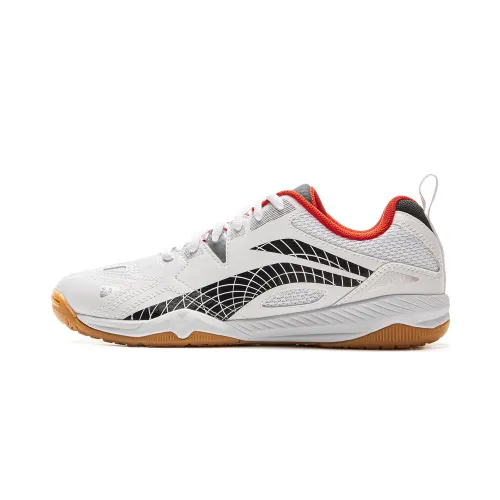 Li Ning Slip Resistant Abrasion Resistant Low top Training Shoes Unisex White Black