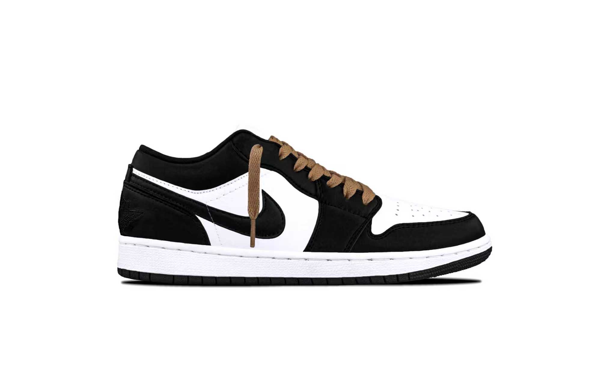 Jordan Air Jordan 1 Ink Brown Cloud Cushioning, Wear Resistant Low top Vintage Basketball Shoes Unisex