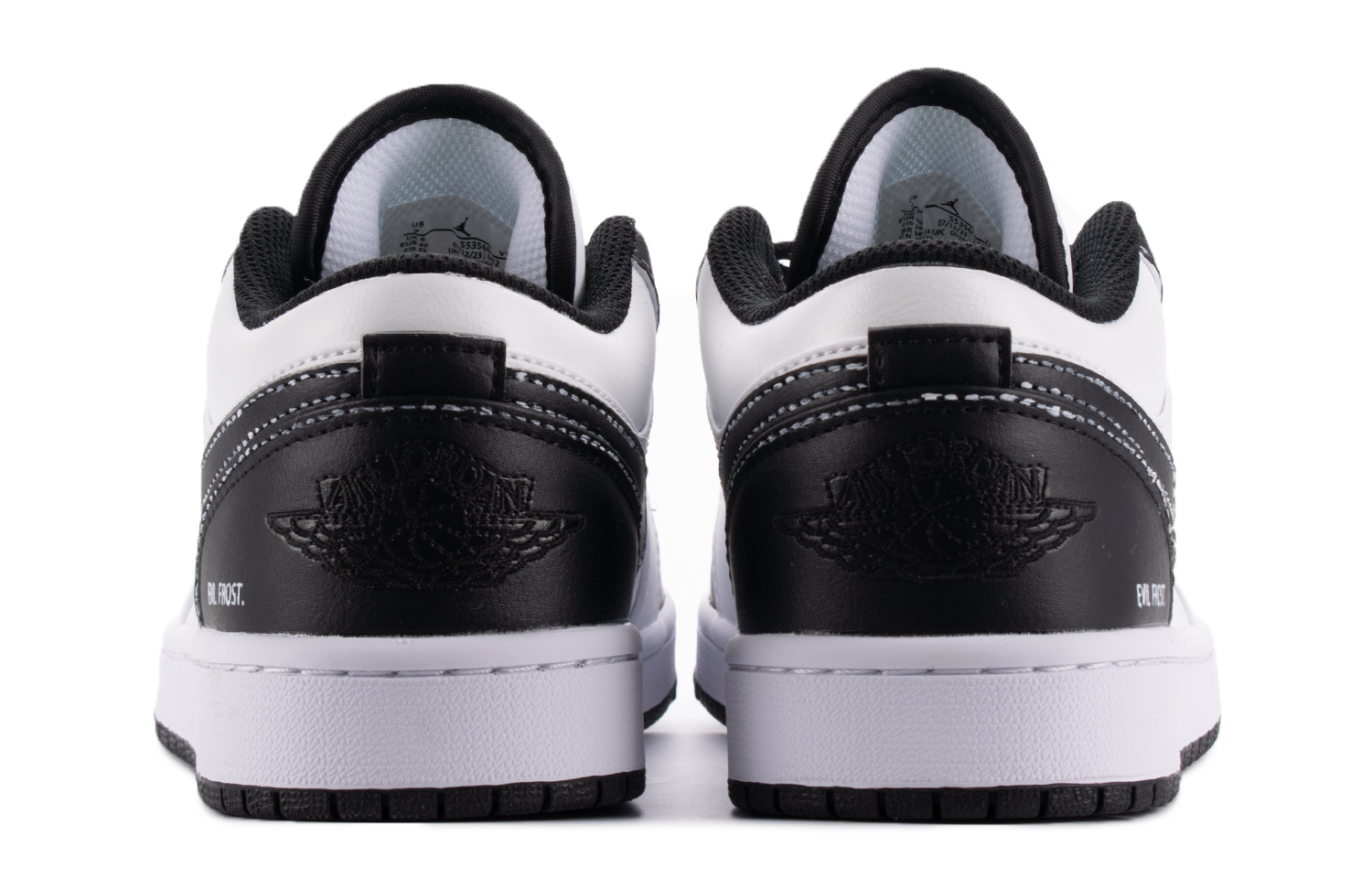 Jordan Air Jordan 1 Slip Resistant, Abrasion Resistant, Lightweight Low top Vintage Basketball Shoes Men’s Black White