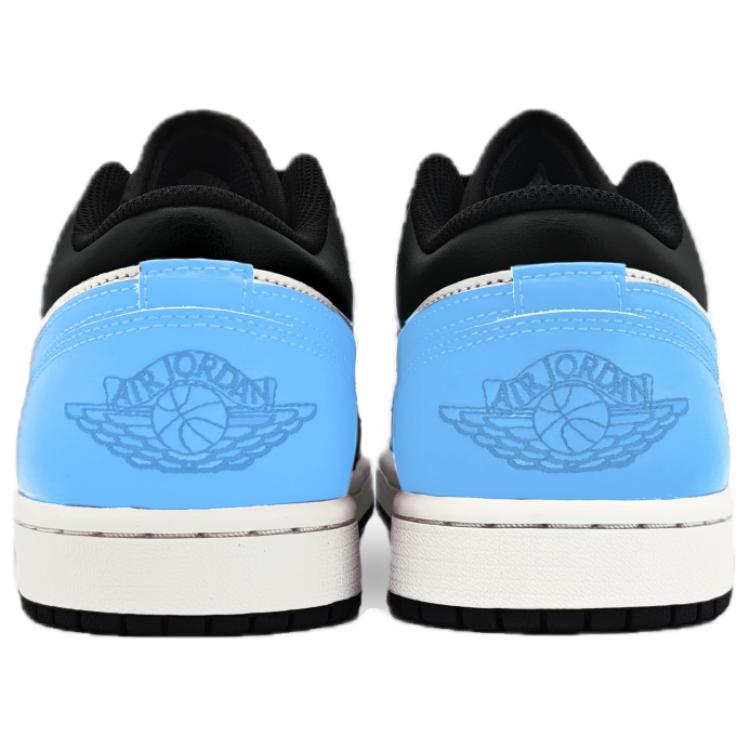 Jordan Air Jordan 1 Abrasion Resistant Low top Vintage Basketball Shoes Unisex Blue Black