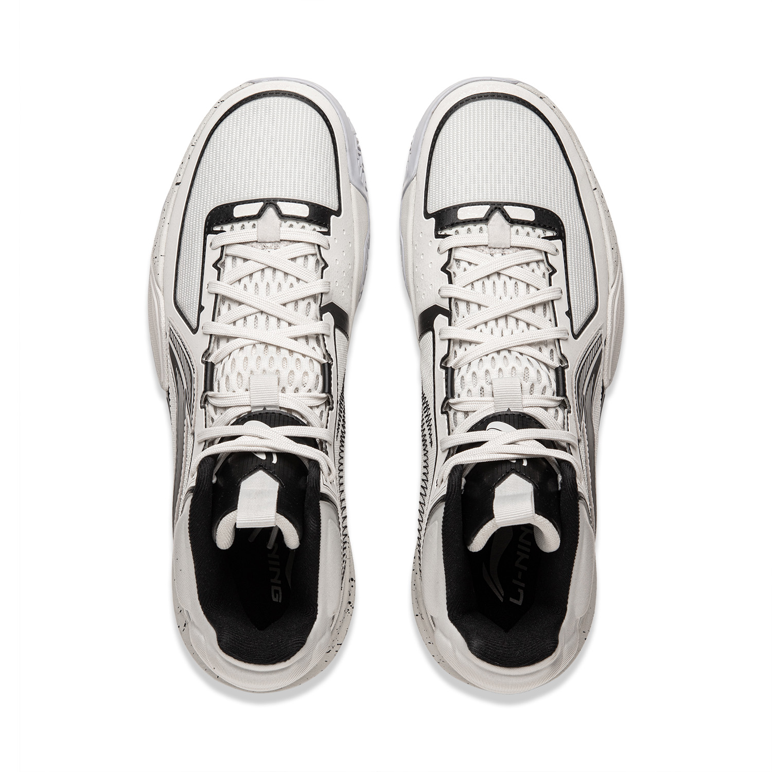 Li Ning Light Speed 2MID Cushioning Slip Resistant Abrasion Resistant Mid top Basketball Shoes Men’s Gray Black