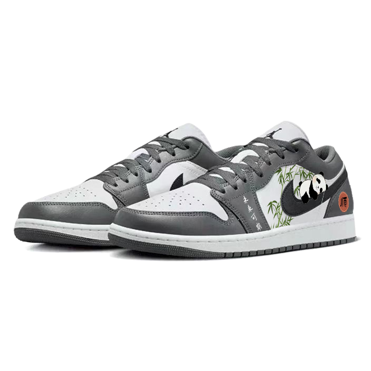 Jordan Air Jordan 1 Vintage Basketball Shoes Unisex Low Top Gray/White