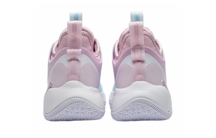 XTEP Levitation 6 Cushioning Slip Resistant Abrasion Resistant Breathable Low top Basketball Shoes Men’s Pink Blue