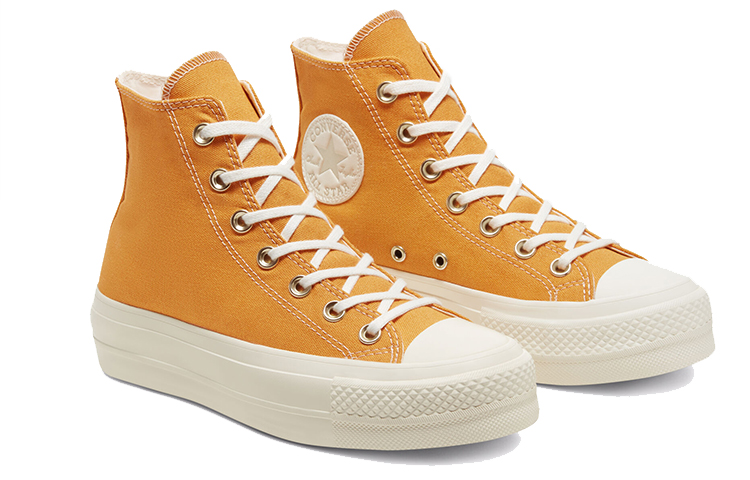 Женские кеды Converse Chuck Taylor All Star Elevated Gold Platform (желтый) — Жёлтый — фото 3
