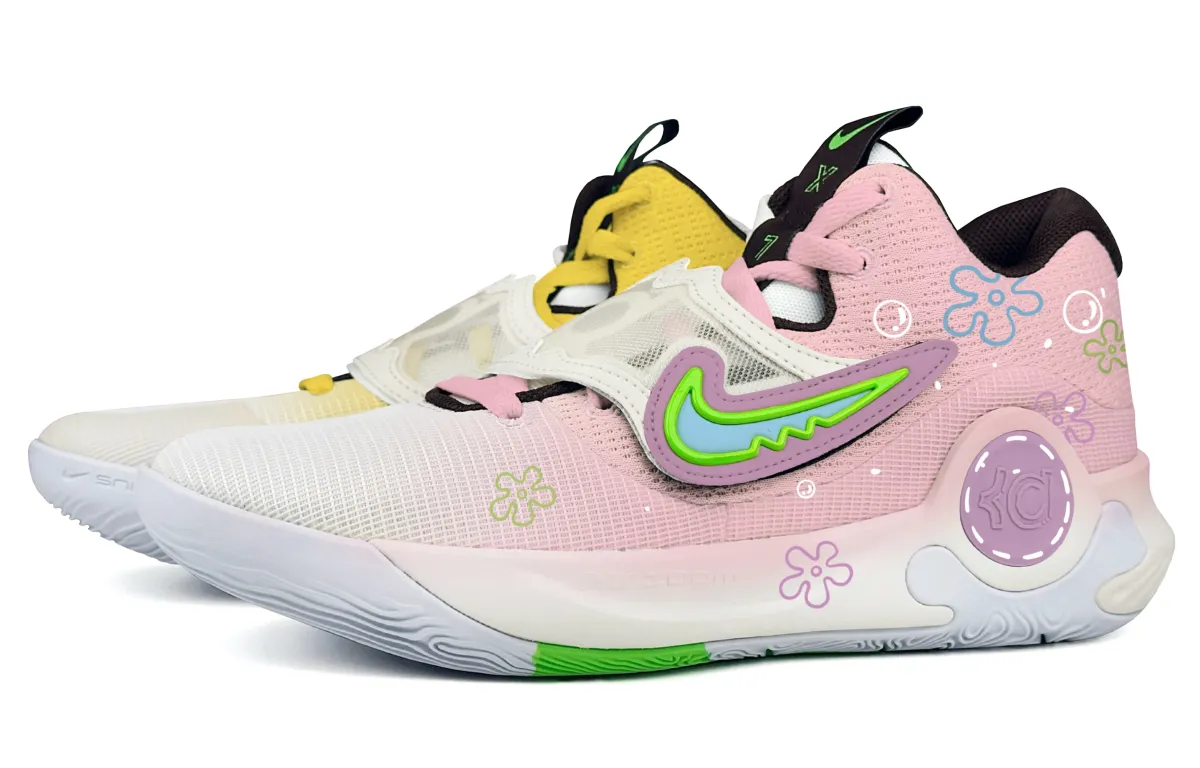 Nike KD Trey 5 X Cushioning Impact Resistant Cushioning Impact Resistant Low top Basketball Shoes Men's Pink