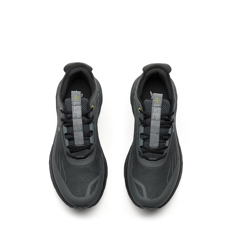 XTEP Open Country 1.0 Cushioning Slip Resistant Abrasion Resistant Lightweight Low top Hiking Shoes Men’s Coal Black