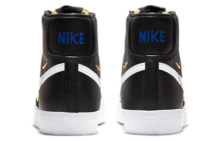 Женские кеды Nike Blazer 77 se "gold luxe" (черные) — Чёрный — фото 5