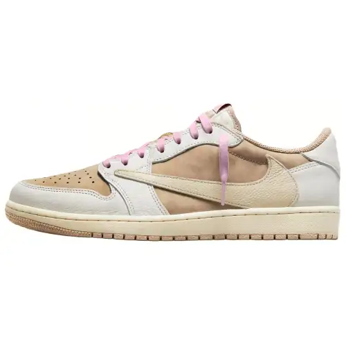 JORDAN 1 Retro Low Og Sp Travis Scott Sail Shy Pink
