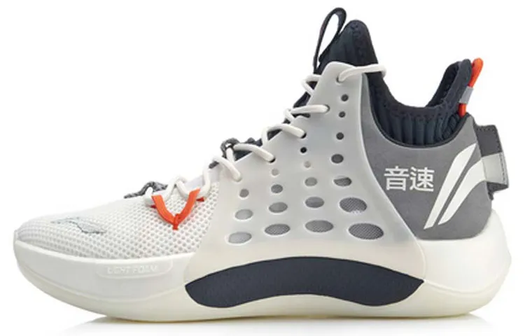 Li Ning SONIC 7 Textile, Synthetic Leather, TPU Cushioning Slip Resistant Abrasion Resistant Low top Basketball Shoes