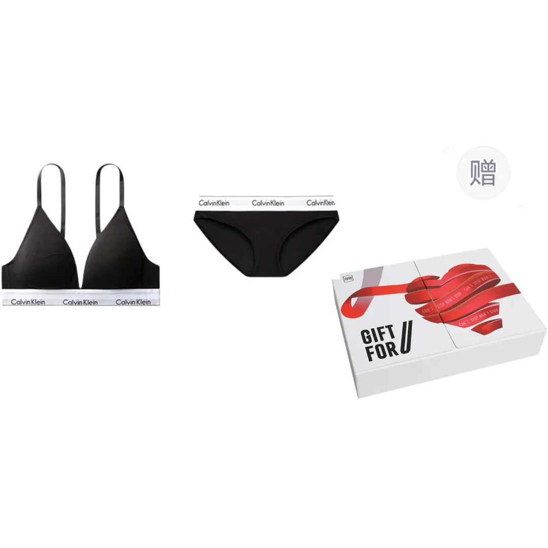CALVIN KLEIN Underwear Set Women's Gift Box Set Black