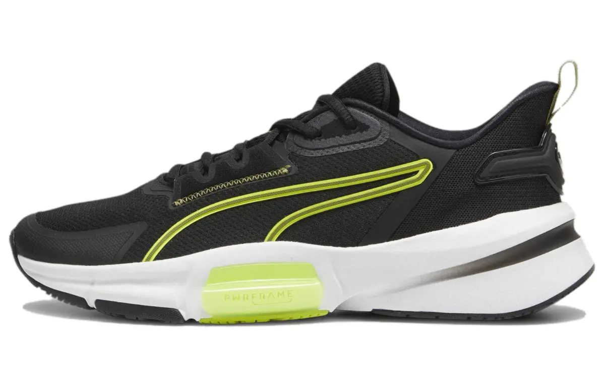 PUMA PWRFrame TR 3 Low top Training Shoes Men's Black Green White