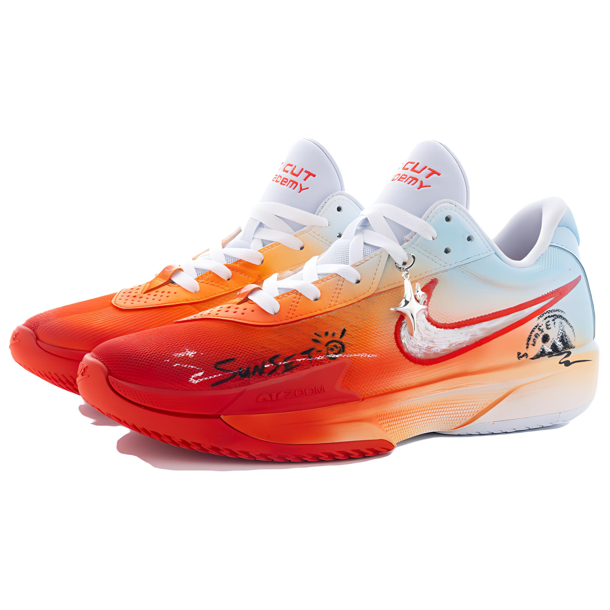 Nike Air Zoom GT Hustle Sunset Glow Slip Resistant Abrasion Resistant Slip Resistant Abrasion Resistant Low top