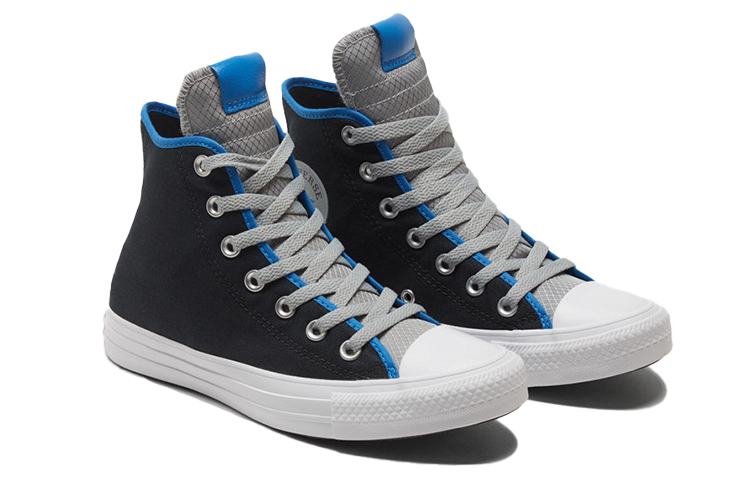 Кеды Converse Chuck Taylor All Star (черно-синие) — Чёрный / синий — фото 3