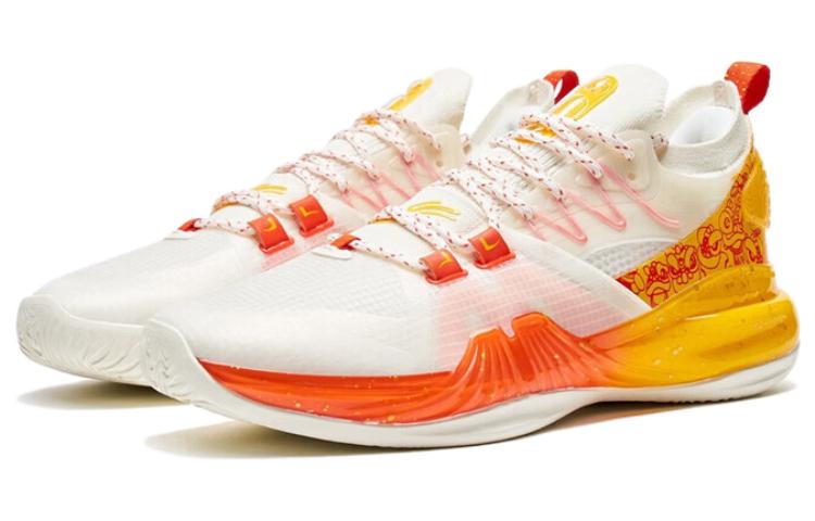 XTEP Jeremy Lin 2SE Low top Basketball Shoes Men’s White Yellow Red