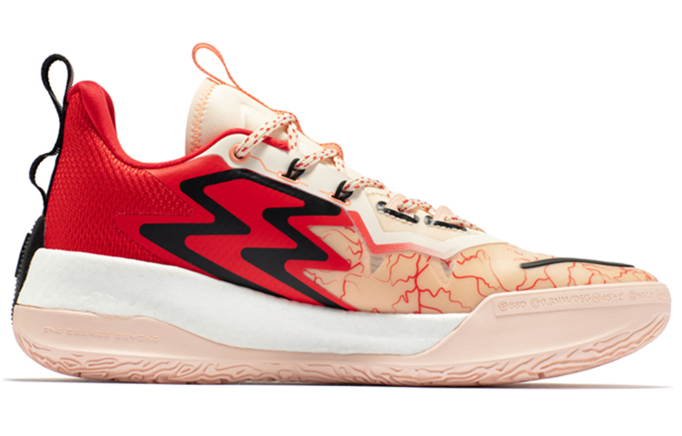 361° Big3 3.0 Pro Cushioning, Wear Resistant Low top Basketball Shoes Men’s Lava Flow Red