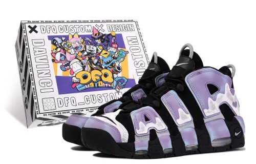 Nike Air More Uptempo Leather Cushioning Slip Resistant Abrasion Resistant Cushioning Slip Resistant Abrasion Resistant