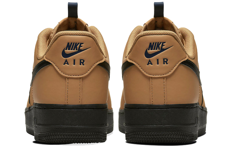 Кеды Nike Air Force 1 Wheat Black (пшенично-черные) — 黑色/咖啡色 — фото 5