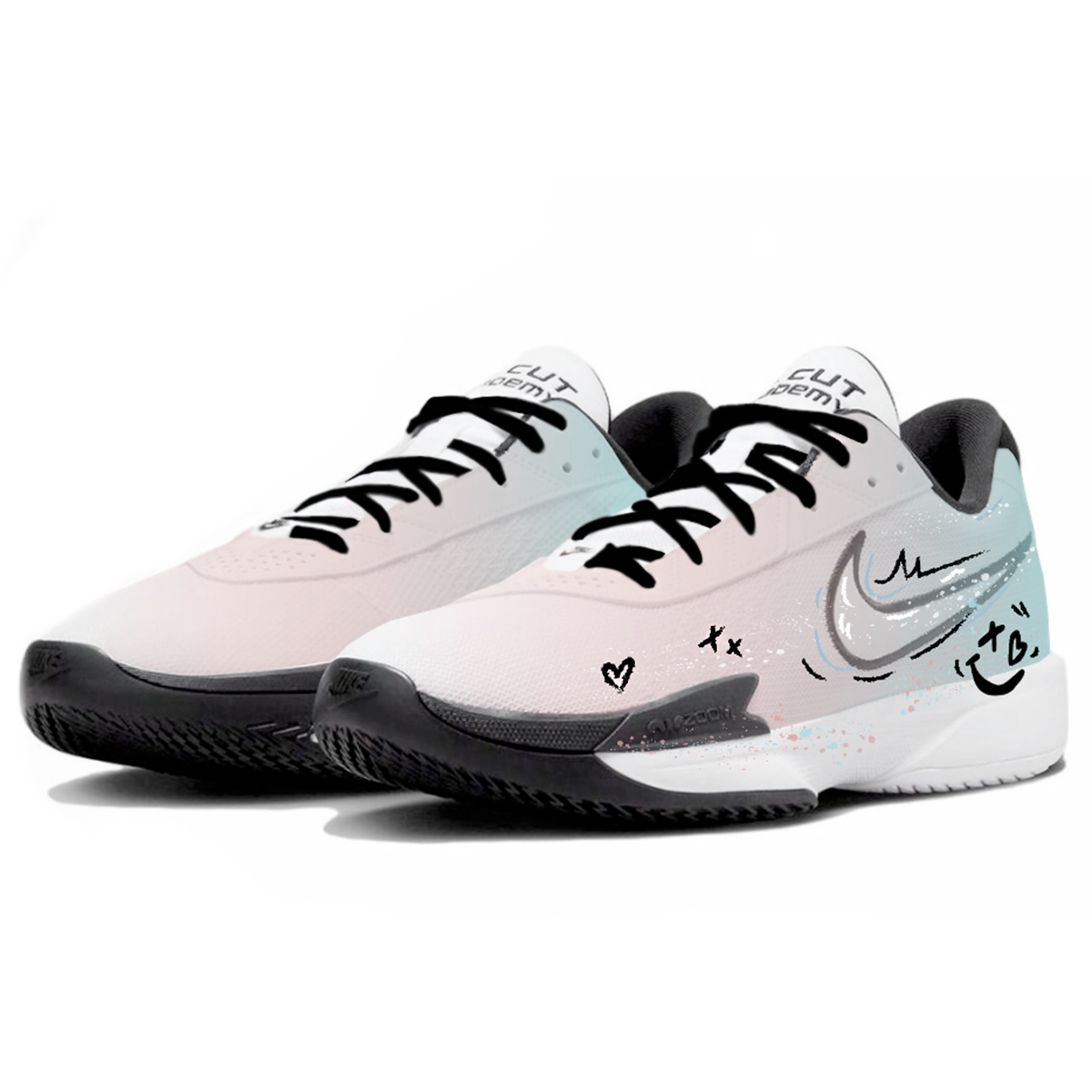 Nike Air Zoom G.T. Cut Academy Low top Basketball Shoes Unisex Pink