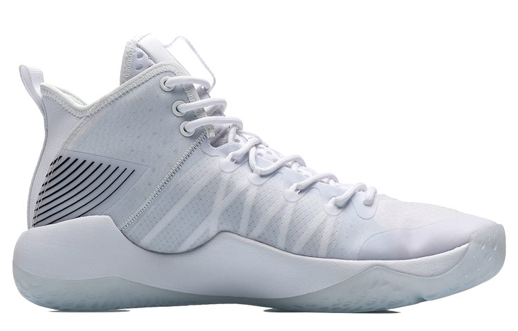 Li Ning Combat Hi Basketball Shoes Men’s Mid Top White/Black