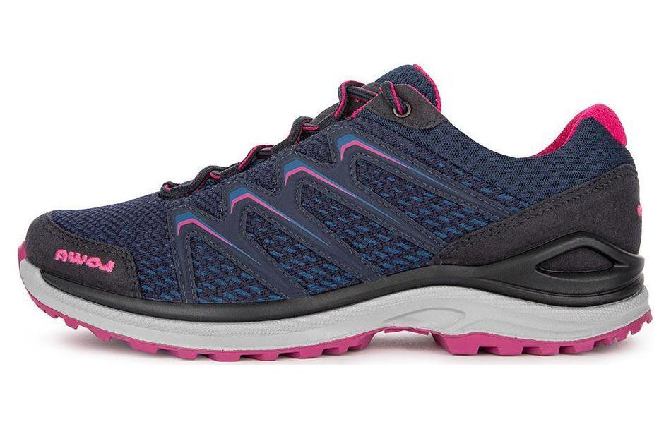 Lowa Maddox Ws Low top Slip Resistant Abrasion Resistant Mountaineering Shoes Women’s Blue Pink