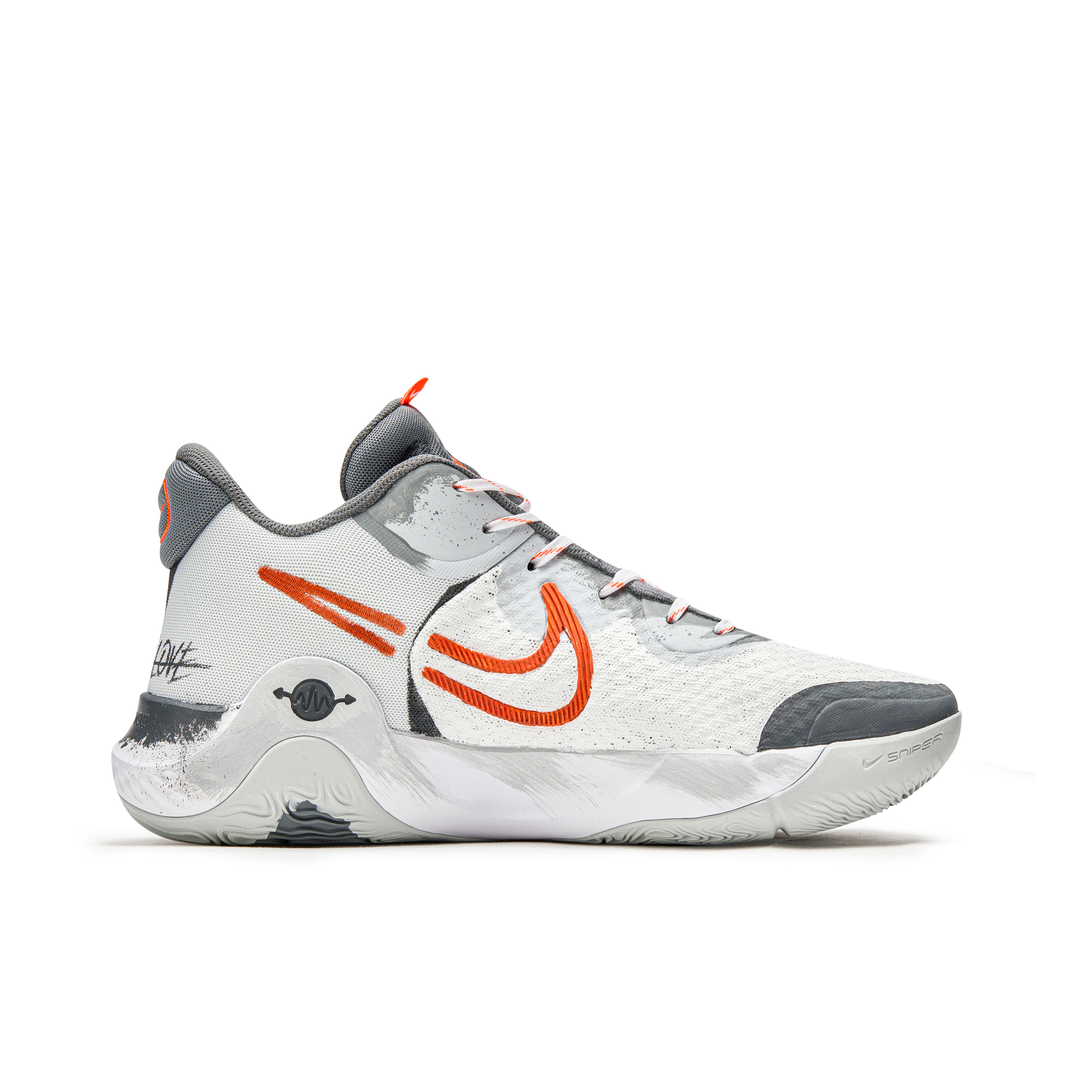 Nike KD Trey 5 IX Cushioning Slip Resistant Cushioning Slip Resistant Mid top Basketball Shoes Unisex Gray