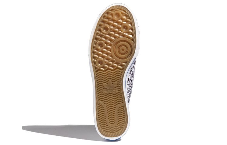 Кеды adidas originals NIZZA Rf (бело-синие) — фото 6