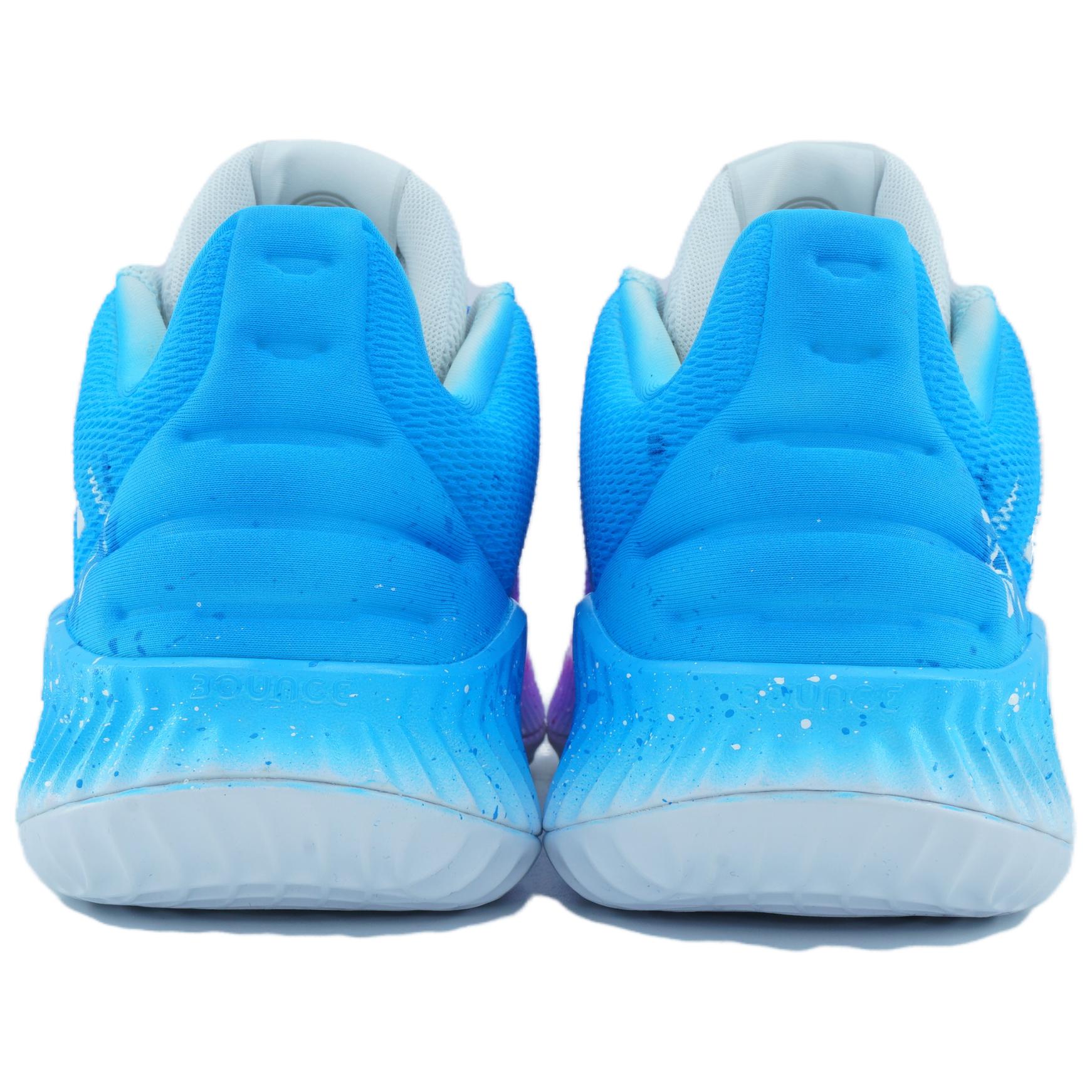 Adidas Pro Bounce 2018 Fenggu Purple Mist Abrasion Resistant Support Rebound Low top Basketball Shoes Men’s Pink Blue