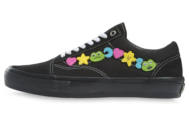 Old Skool Frog Skateboards x Skate Vans 'Black'