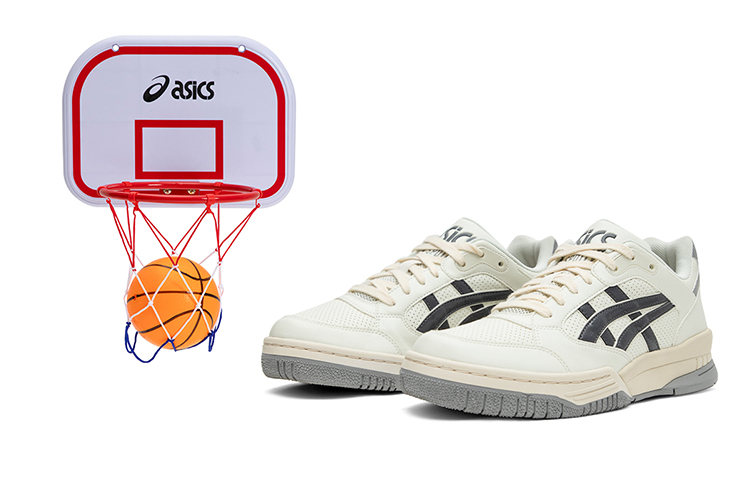 Asics Gel Spotlyte Low top Vintage Basketball Shoes Unisex Stone Gray