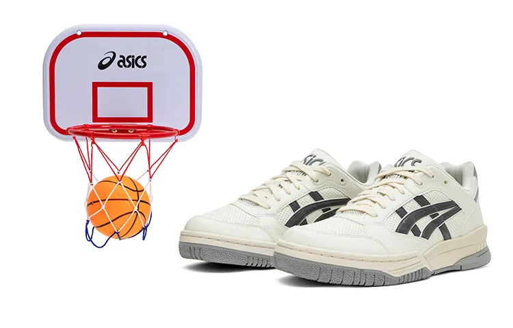 Asics Gel Spotlyte Low top Vintage Basketball Shoes Unisex Stone Gray